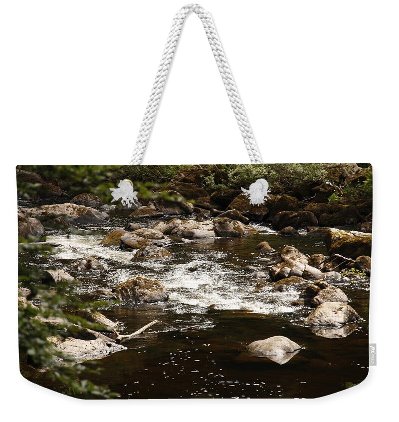  Stream Weekender Tote Bag featuring the photograph Little stream at the Hermitage by Martina Fagan