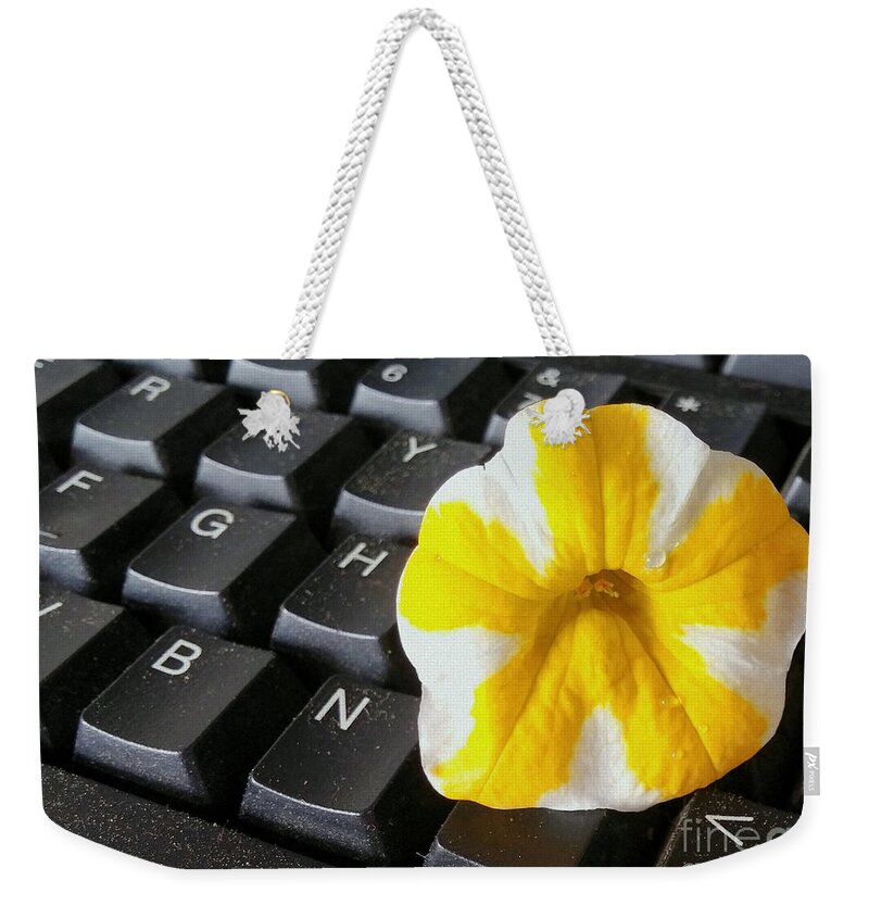 Flower Weekender Tote Bag featuring the photograph Let The Sunshine In by Lori Lafargue