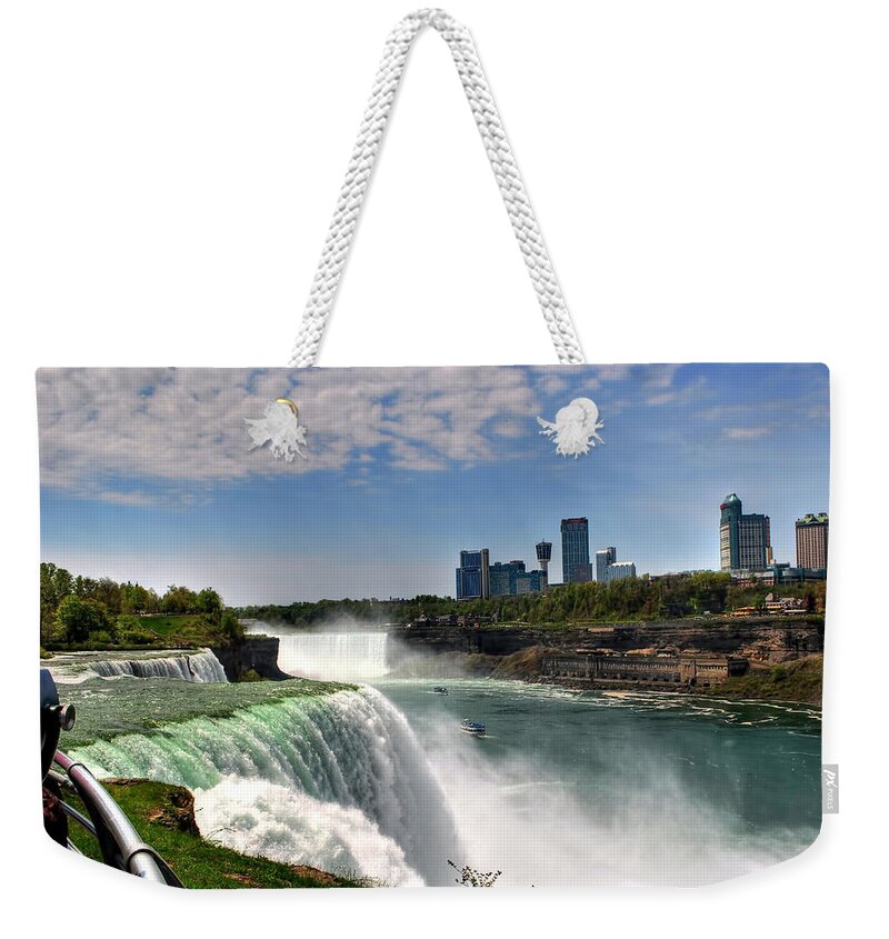  Weekender Tote Bag featuring the photograph 004 Niagara Falls by Michael Frank Jr