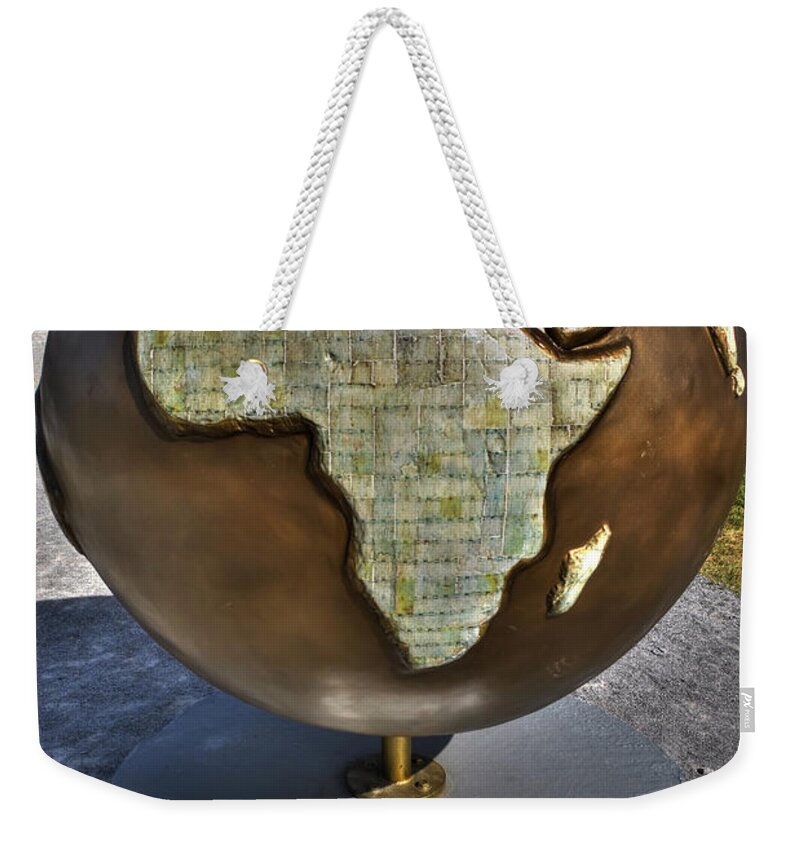 Buffalo Weekender Tote Bag featuring the photograph 09 GLOBES at CANALSIDE by Michael Frank Jr