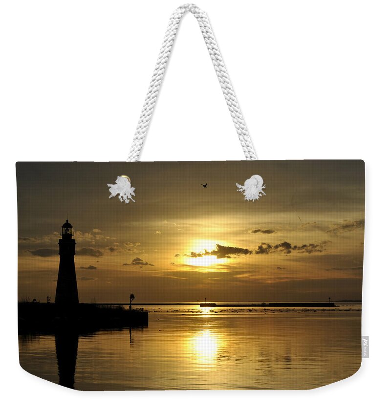 Buffalo Weekender Tote Bag featuring the photograph 09 Sunsets Make You Happy by Michael Frank Jr