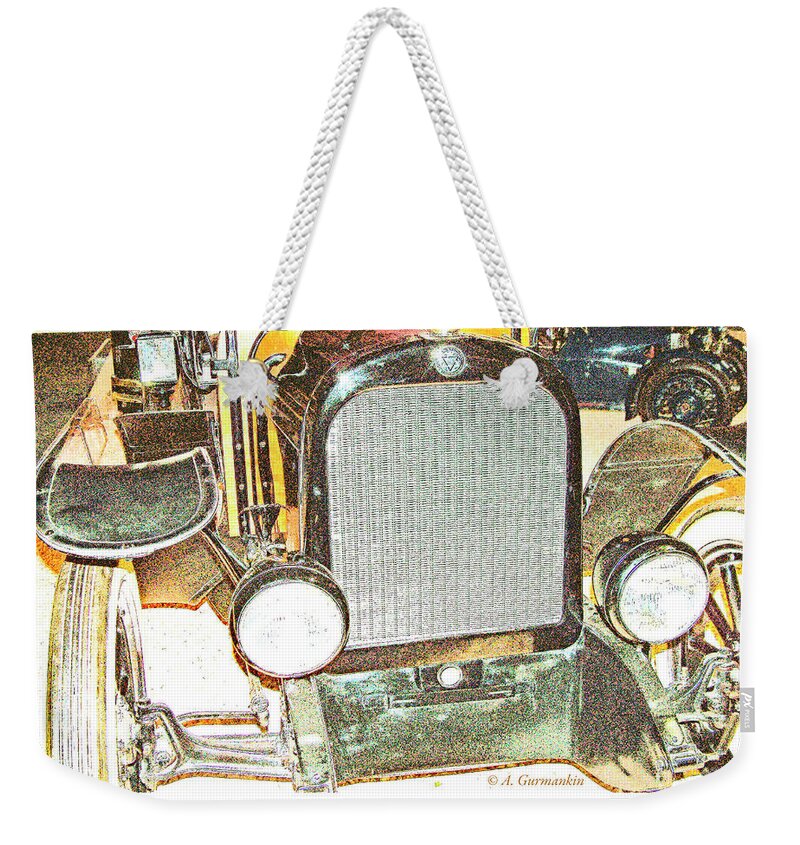 Automobile Weekender Tote Bag featuring the photograph 1922 Dodge Brothers Classic Automobile by A Macarthur Gurmankin