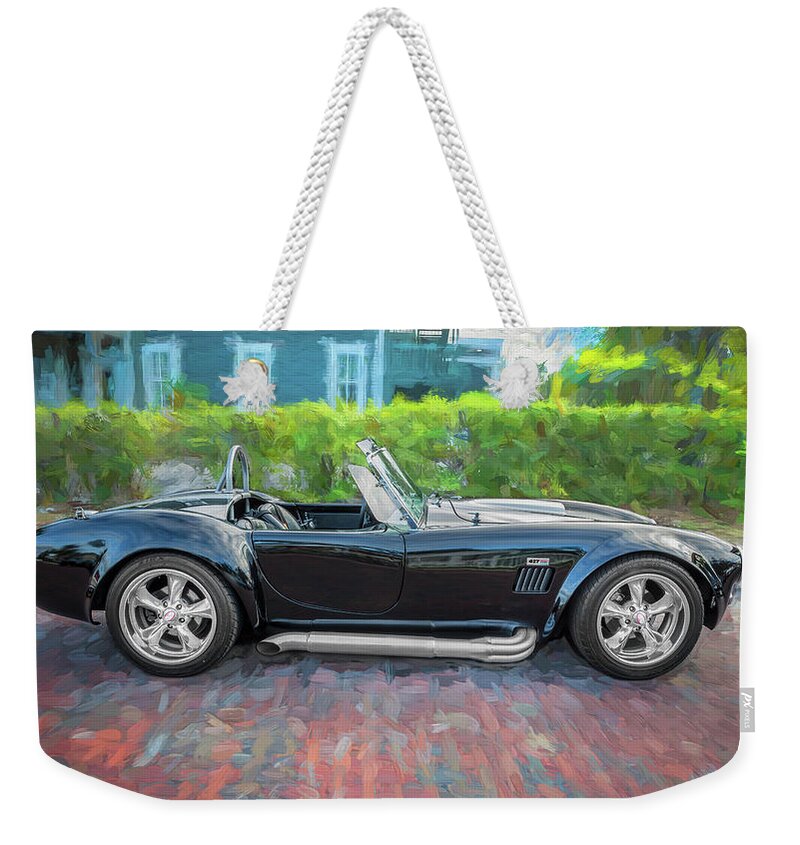 1965 Ford Ac Cobra Weekender Tote Bag featuring the photograph 1965 Ford AC Cobra Painted  by Rich Franco
