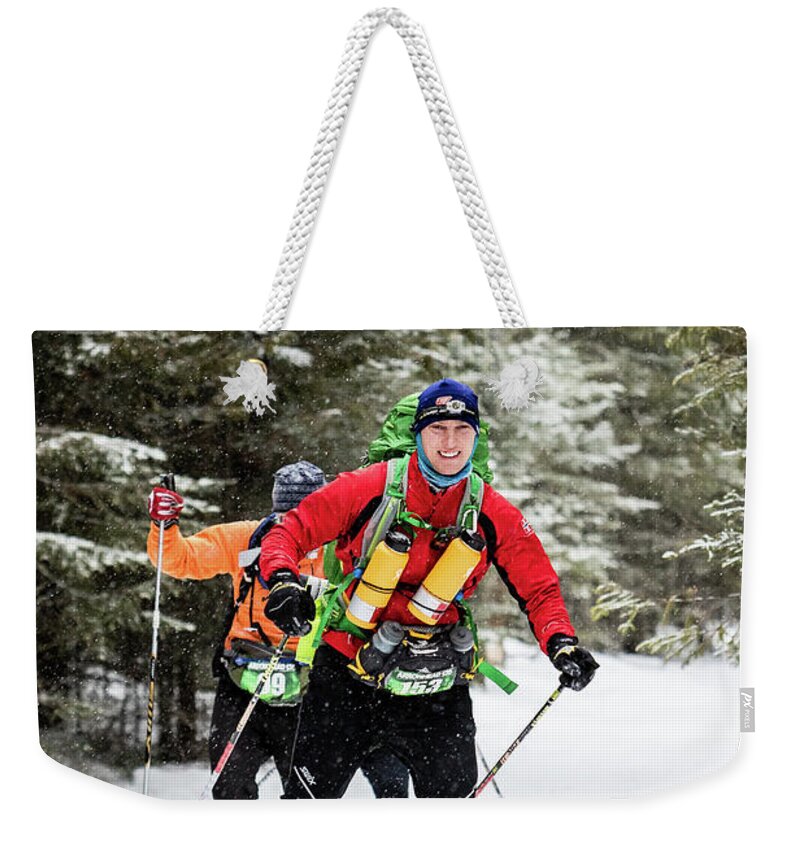 Arrowhead Ultra 135 Weekender Tote Bag featuring the photograph 2571 by Lori Dobbs