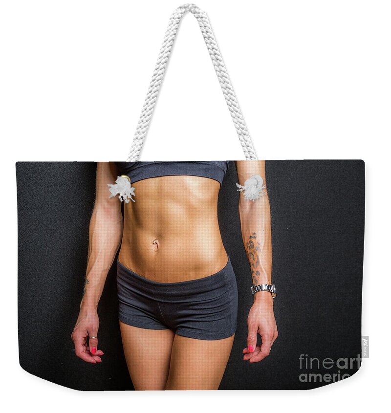 Abdominal Weekender Tote Bag featuring the photograph Abdominal muscles #1 by Benny Marty