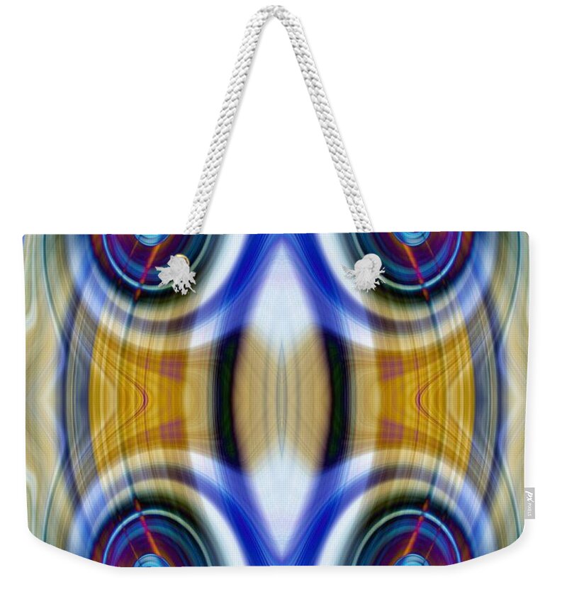 Blue Weekender Tote Bag featuring the photograph Abstract 1 #1 by Amber Flowers