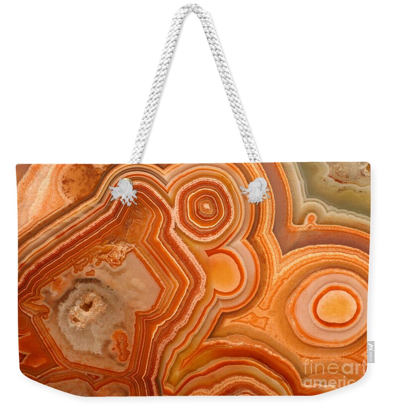 Agate Weekender Tote Bag featuring the photograph Agate #1 by Ted Kinsman