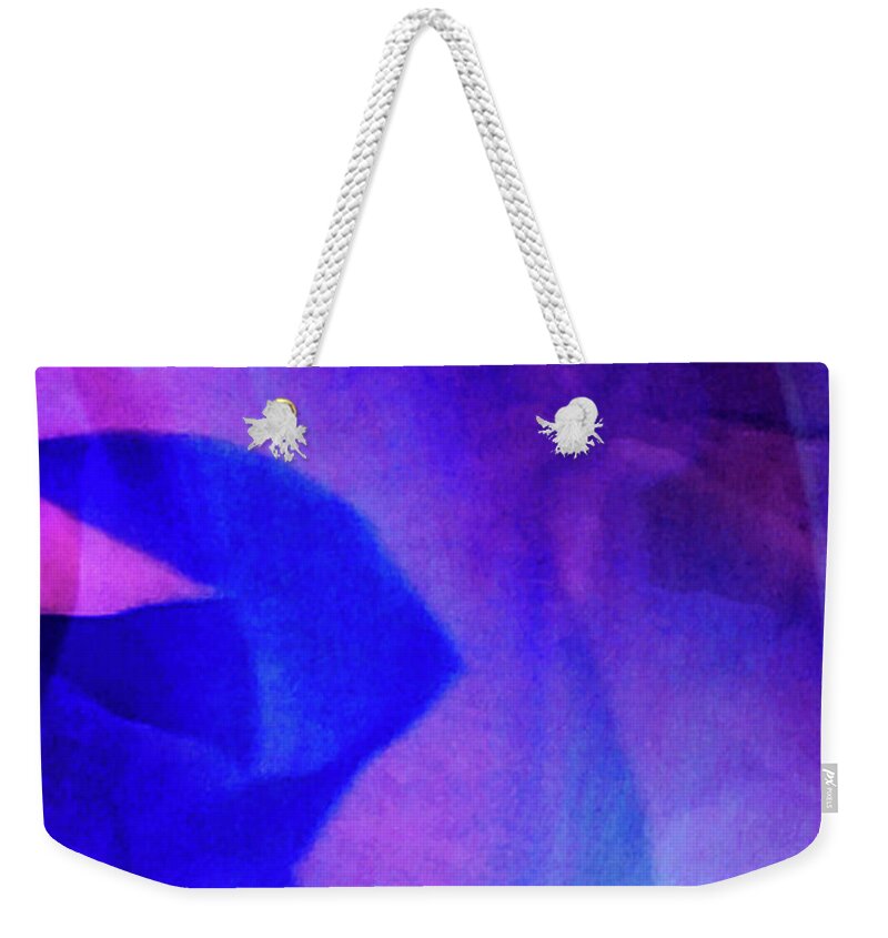 Abstract Weekender Tote Bag featuring the painting Allure #1 by Gerlinde Keating