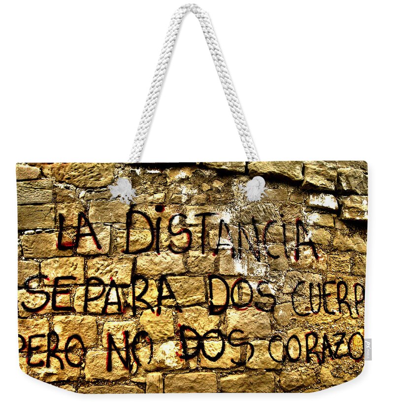 Espana Weekender Tote Bag featuring the photograph Amor ... #1 by Juergen Weiss