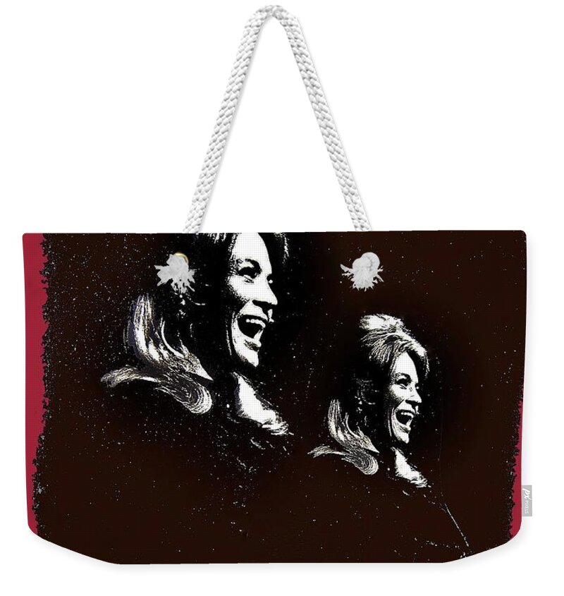 Angie Dickinson Young Billy Young 6 Old Tucson Arizona 1968 Weekender Tote Bag featuring the photograph Angie Dickinson Young Billy Young 6 Old Tucson Arizona 1968-2013 #3 by David Lee Guss
