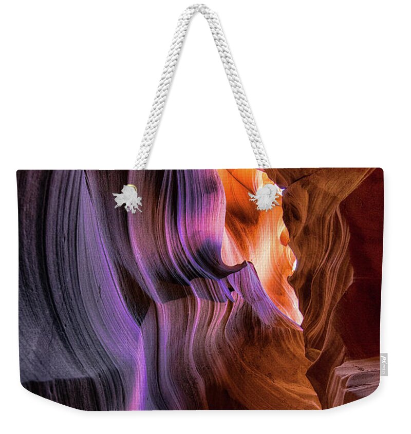 Antelope Canyon Weekender Tote Bag featuring the photograph Antelope Canyon #6 #1 by Phil Abrams