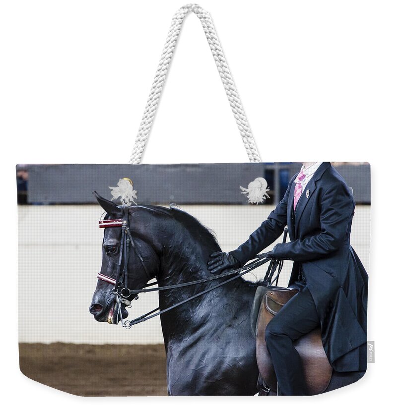 Arabian Weekender Tote Bag featuring the photograph Arabian Show Horse #1 by Ben Graham