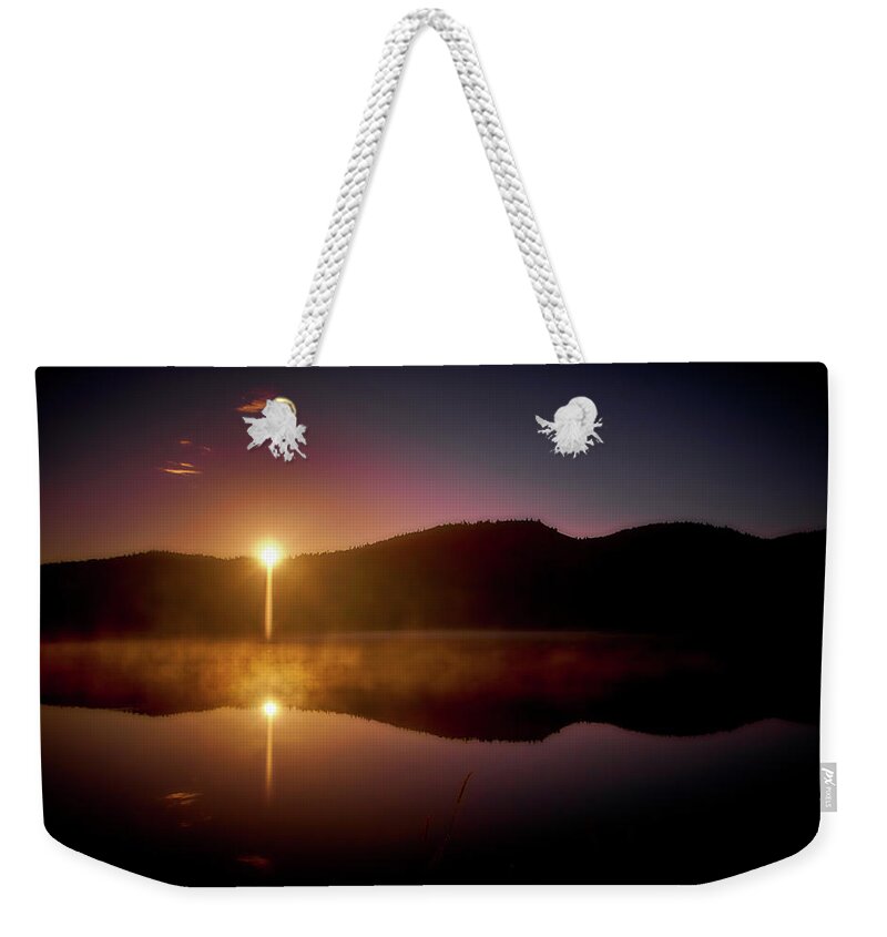 River Weekender Tote Bag featuring the photograph At The Waters Edge #1 by Loni Collins