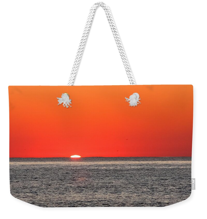 Nature Weekender Tote Bag featuring the photograph Atlantic Sunrise #2 by Allan Levin