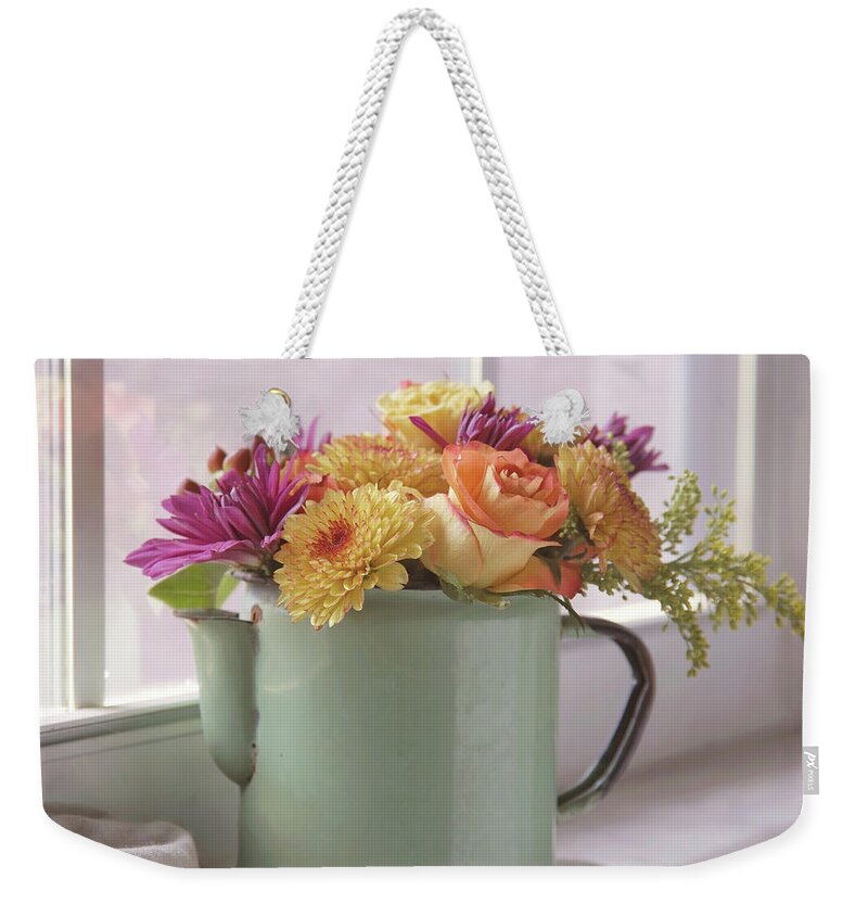 Flowers Weekender Tote Bag featuring the photograph Autumn Bouquet -2 by Kim Hojnacki
