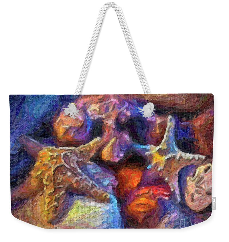  Weekender Tote Bag featuring the photograph Beach Finds #1 by Walt Foegelle