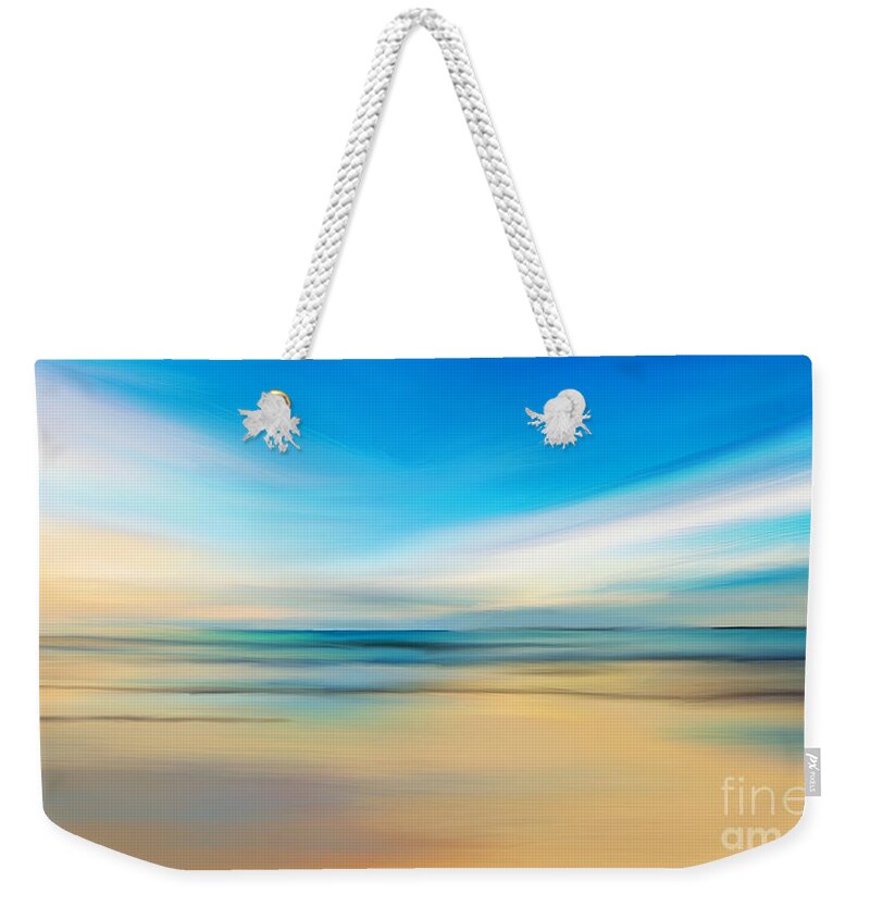 Anthony Fishburne Weekender Tote Bag featuring the digital art Beach Sunrise #1 by Anthony Fishburne