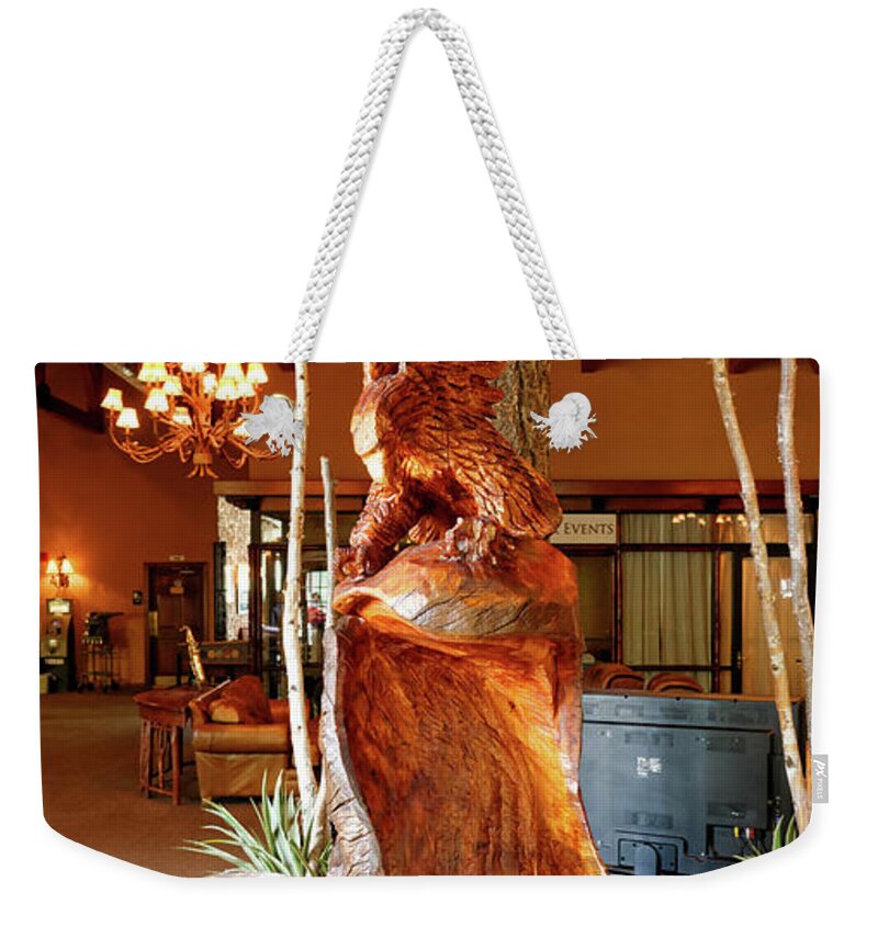  Weekender Tote Bag featuring the photograph Big Bird by Carl Wilkerson