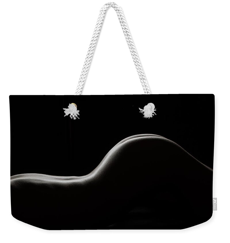 Nude Weekender Tote Bag featuring the photograph Bodyscape 254 by Michael Fryd