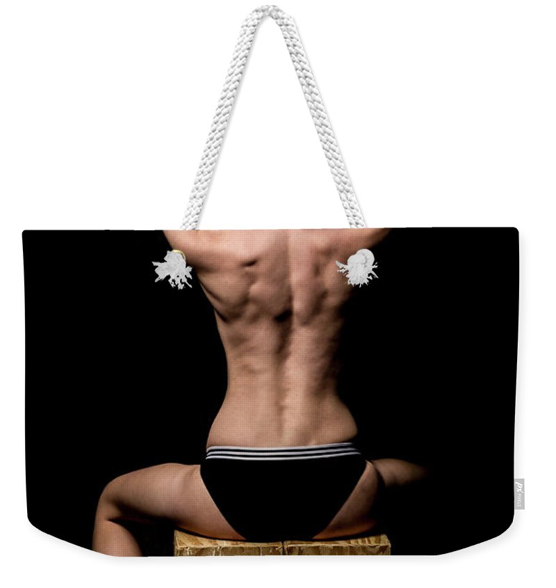 Back Weekender Tote Bag featuring the photograph Bodyscape by La Bella Vita Boudoir