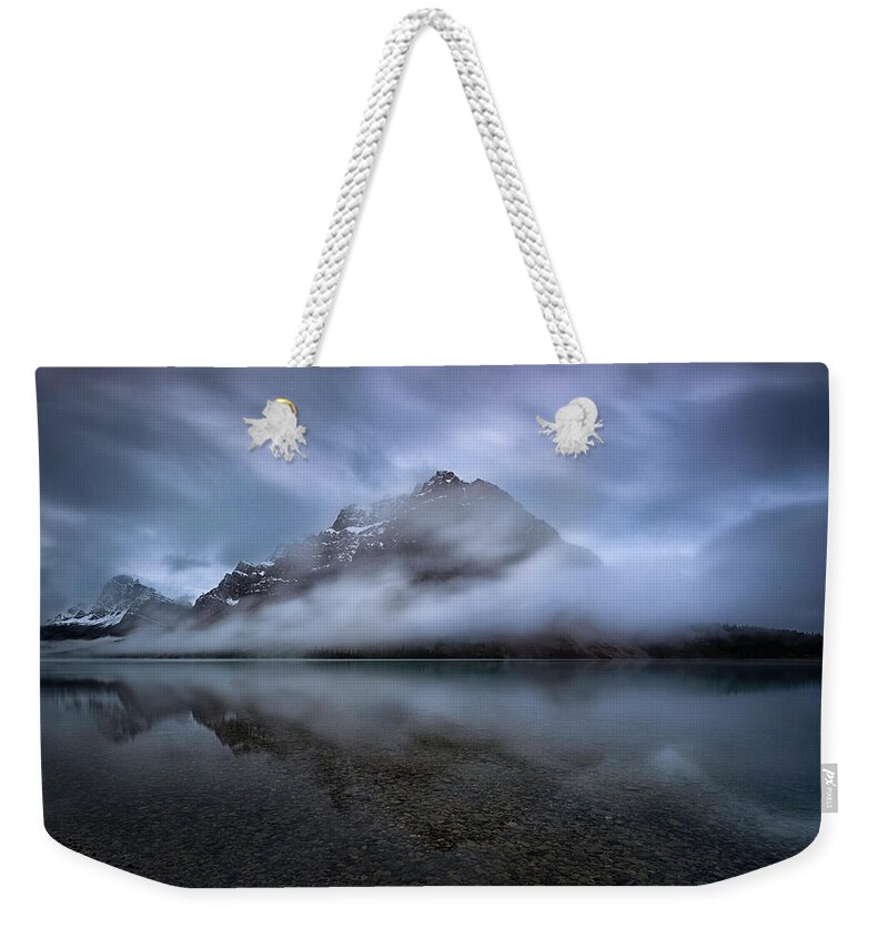 Canada Weekender Tote Bag featuring the photograph Bow Lake #1 by Robert Fawcett