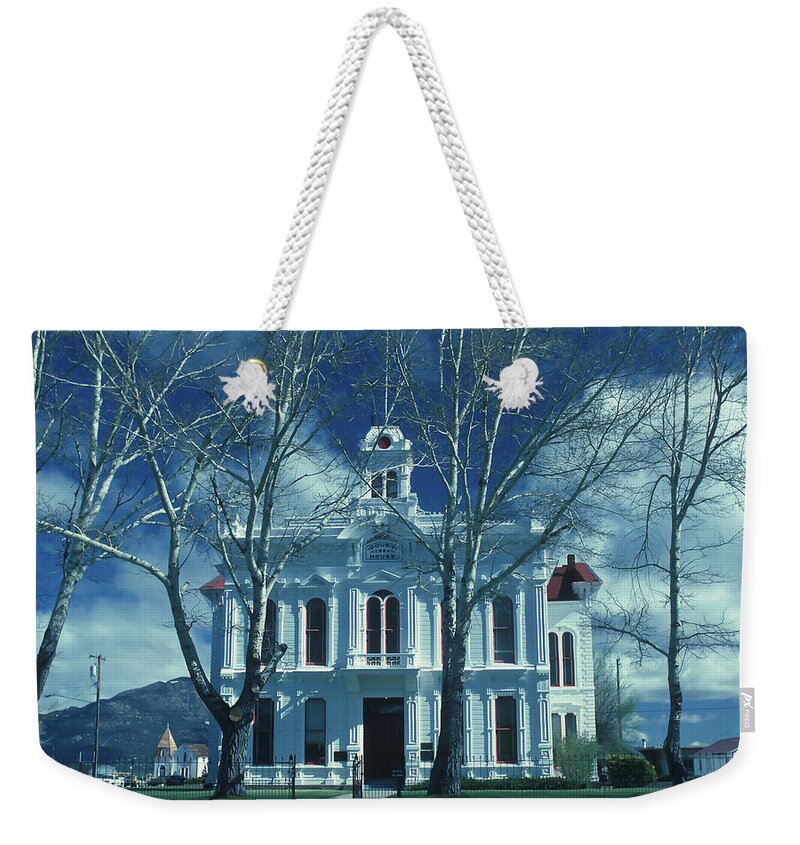 Government Weekender Tote Bag featuring the photograph Bridgeport Court House #1 by Joe Palermo