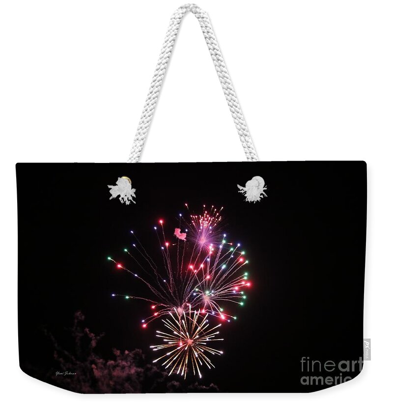 Fireworks Weekender Tote Bag featuring the photograph Bright me up by Yumi Johnson