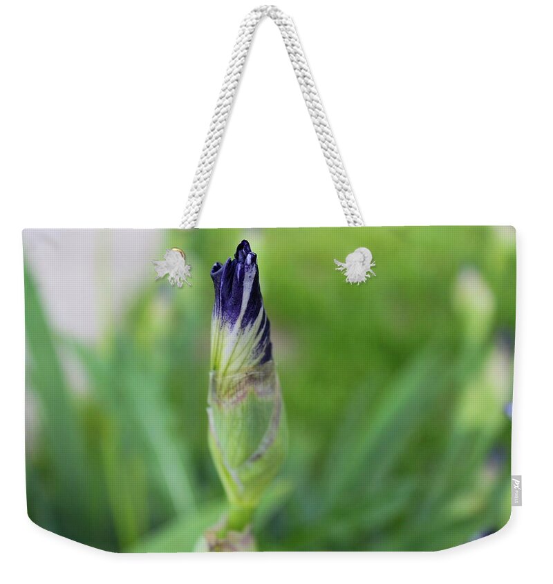 Iris Weekender Tote Bag featuring the photograph Brilliantly Imagined #1 by Michiale Schneider