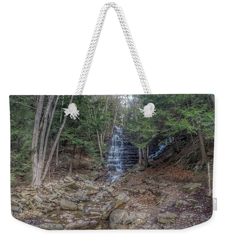 Buttermilk Falls Weekender Tote Bag featuring the photograph Buttermilk Falls by Jackson Pearson