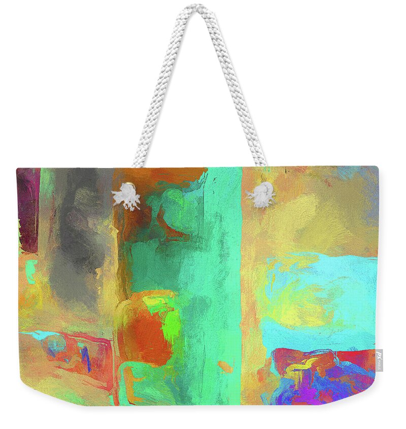 Abstract Weekender Tote Bag featuring the digital art Captains Cake by Matt Cegelis