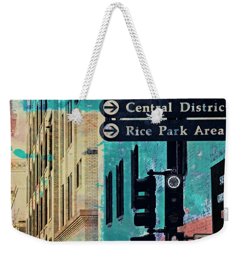 Rice Park Weekender Tote Bag featuring the photograph Central District #1 by Susan Stone