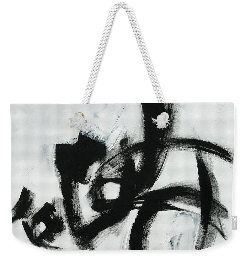 Painting Weekender Tote Bag featuring the painting Chance Meeting by Linda Monfort