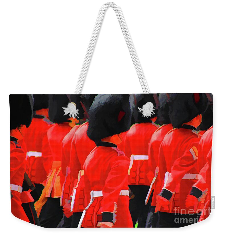 Changing Of The Guards Weekender Tote Bag featuring the digital art Changing of the Guards #1 by Roger Lighterness