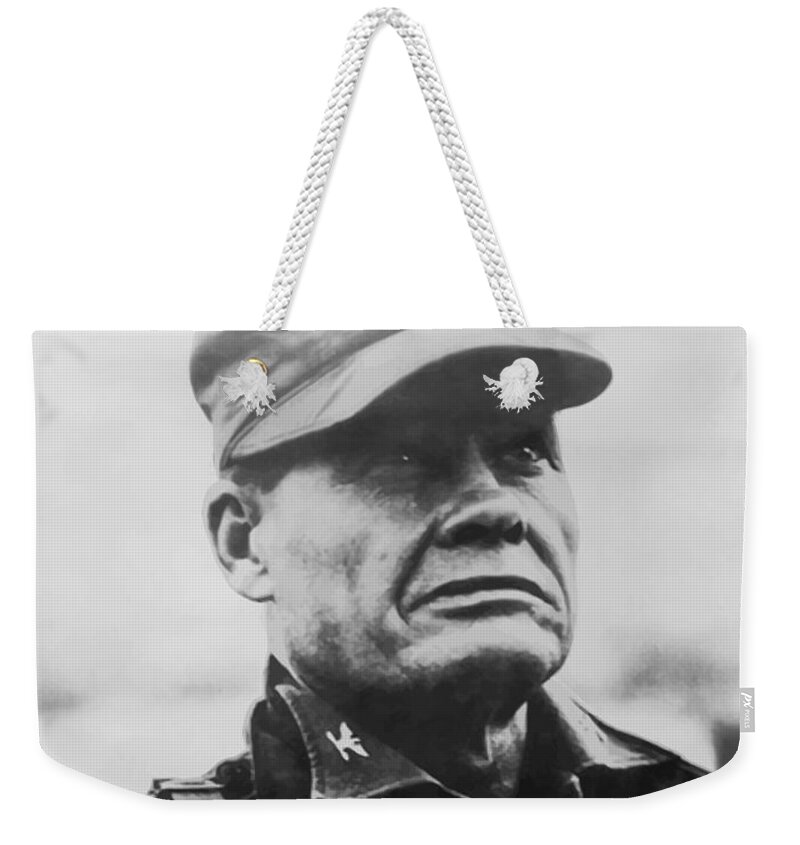 Chesty Puller Weekender Tote Bag featuring the painting Chesty Puller #1 by War Is Hell Store
