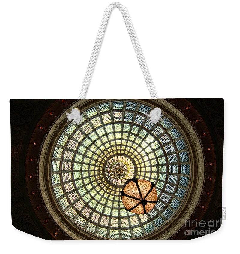 Art Weekender Tote Bag featuring the photograph Chicago Cultural Center Dome by David Levin