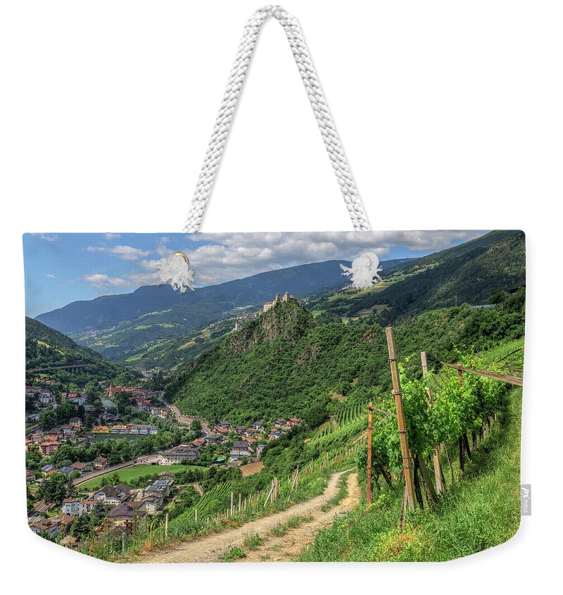 Chiusa Weekender Tote Bag featuring the photograph Chiusa - Italy #1 by Joana Kruse
