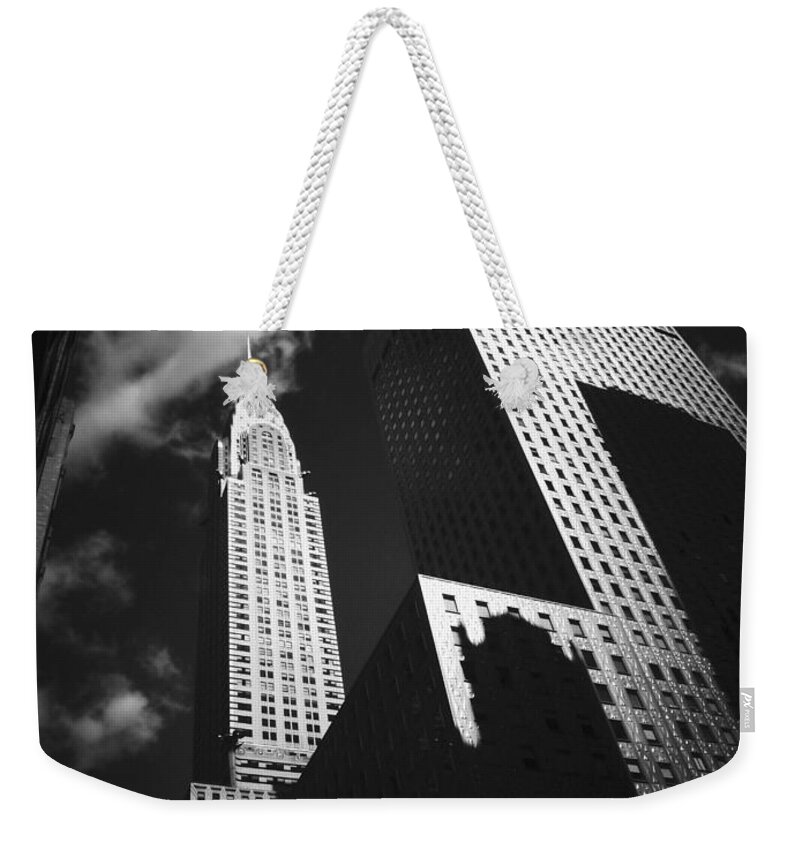 Chrysler Building Weekender Tote Bag featuring the photograph Chrysler Building - New York City #1 by Vivienne Gucwa