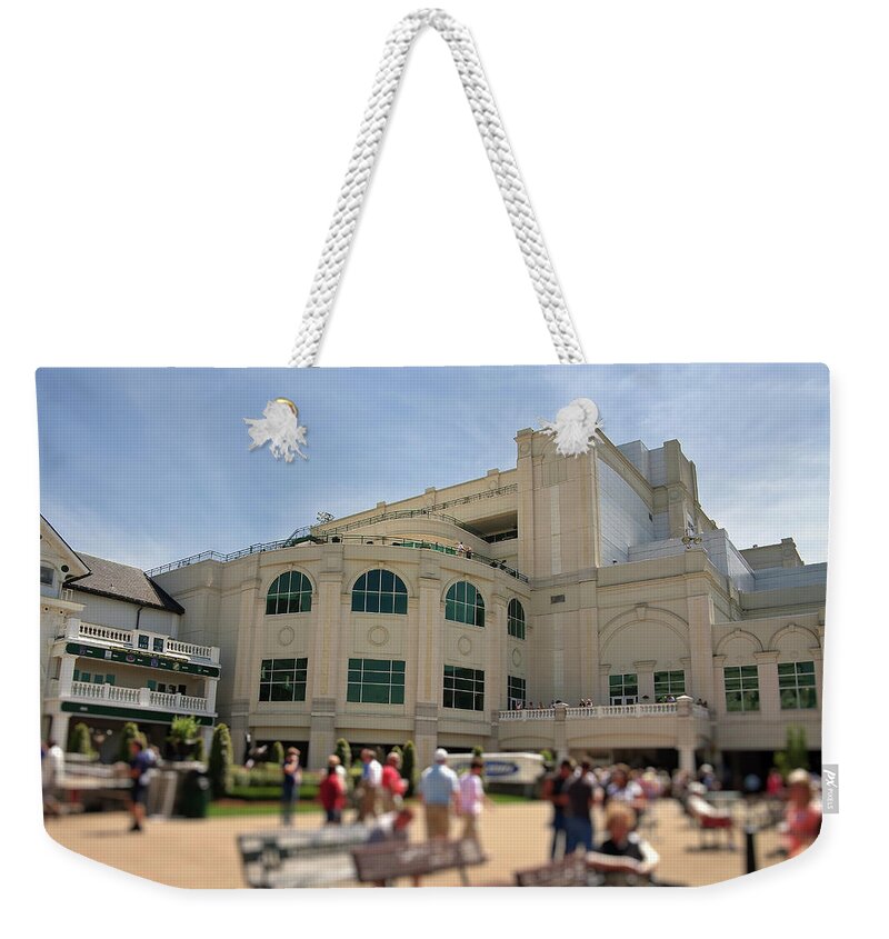 Churchill Weekender Tote Bag featuring the photograph Churchill Downs #1 by Jill Lang
