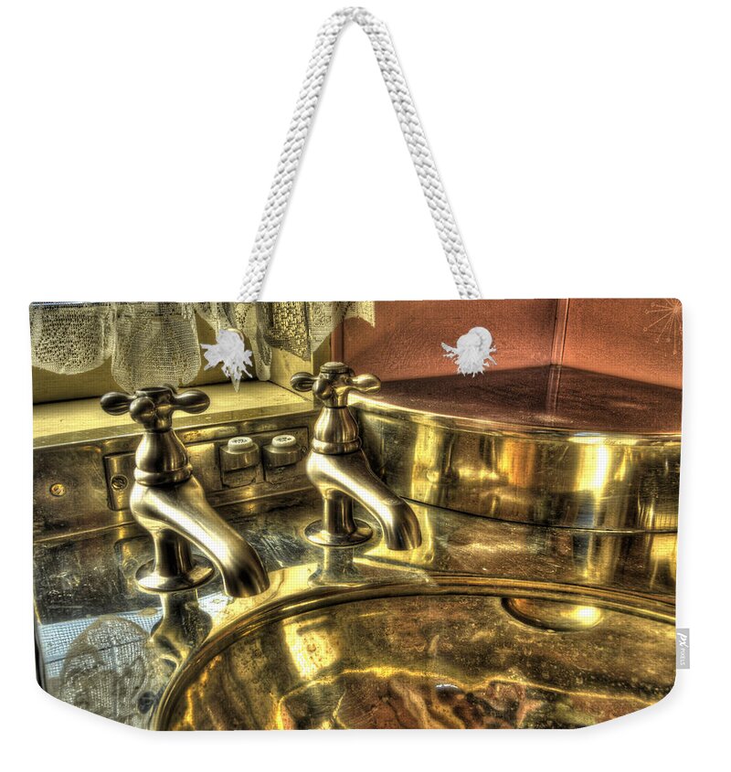 Strasburg Railroad Weekender Tote Bag featuring the photograph Copper Sink #1 by Paul W Faust - Impressions of Light