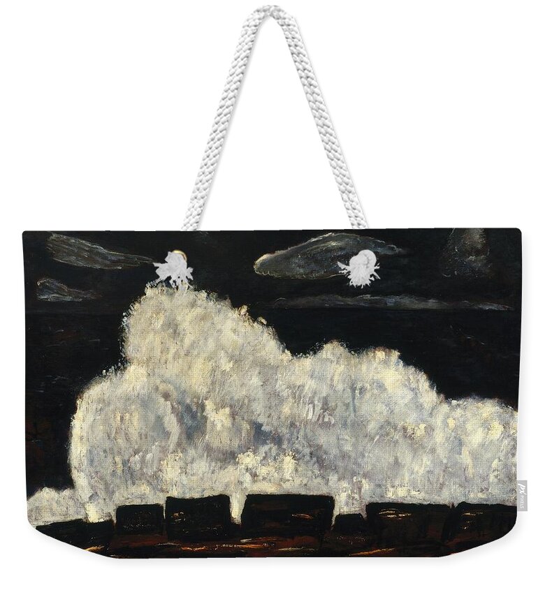 Marsden Hartley (american Weekender Tote Bag featuring the painting Evening Storm Schoodic by Marsden Hartley