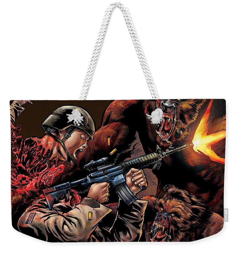 Ferals Weekender Tote Bag featuring the digital art Ferals #1 by Super Lovely