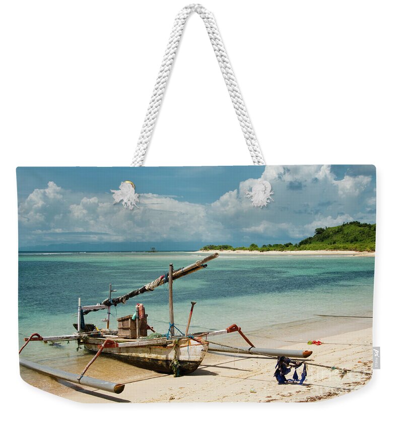 Coast Weekender Tote Bag featuring the photograph Fishing Boat #2 by Werner Padarin
