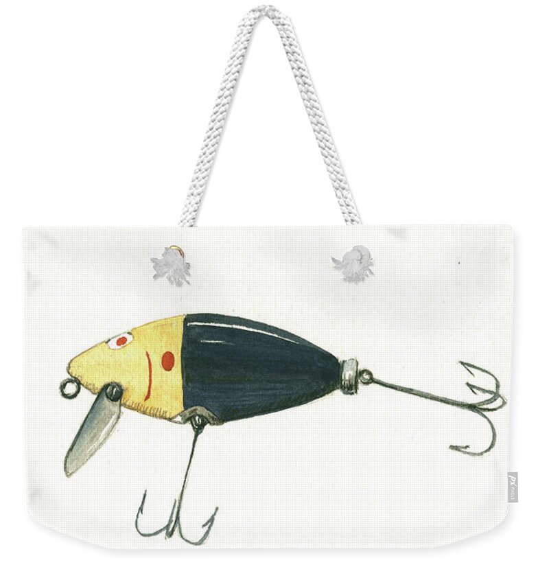 Fishing lure #1 Weekender Tote Bag by Juan Bosco - Pixels