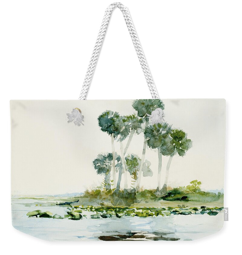 St. Johns River Weekender Tote Bag featuring the painting Florida #1 by Winslow Homer