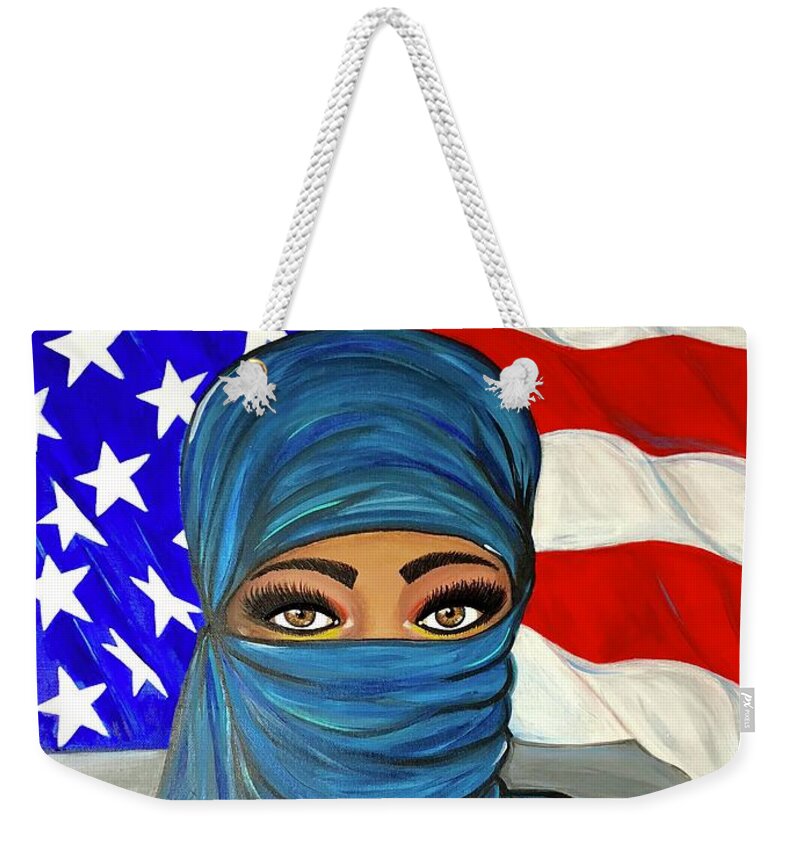 Painting Weekender Tote Bag featuring the painting Free Nation 1 #2 by Art By Naturallic