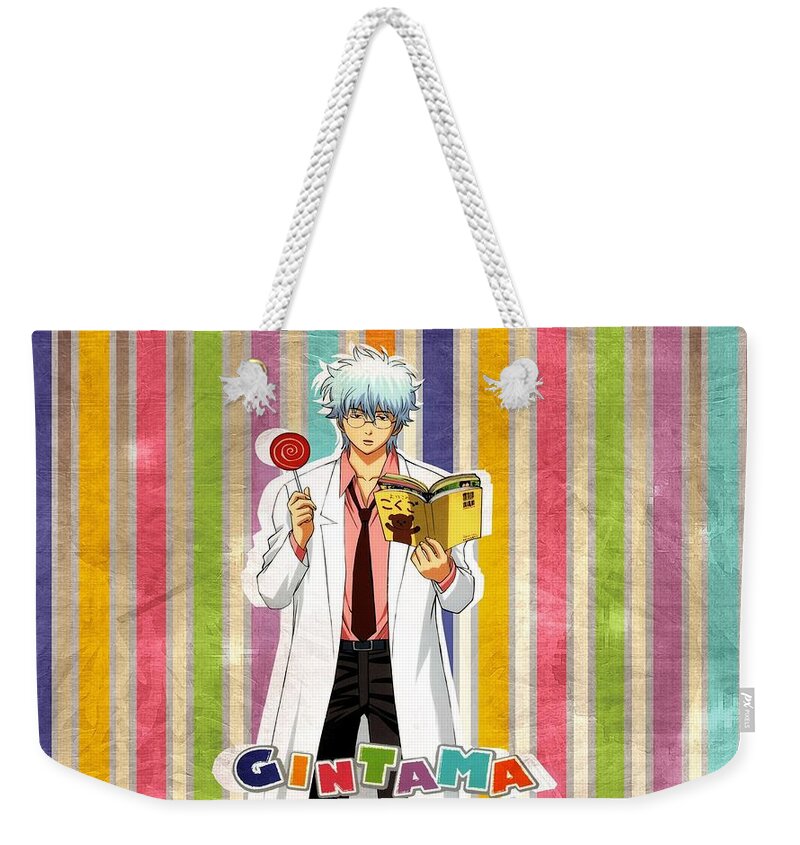 Gintama Weekender Tote Bag featuring the digital art Gintama #1 by Super Lovely