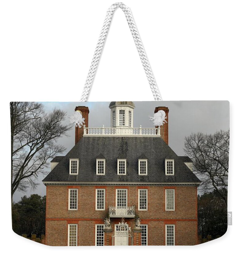Governor's Palace Weekender Tote Bag featuring the photograph Governors Palace by Sally Weigand