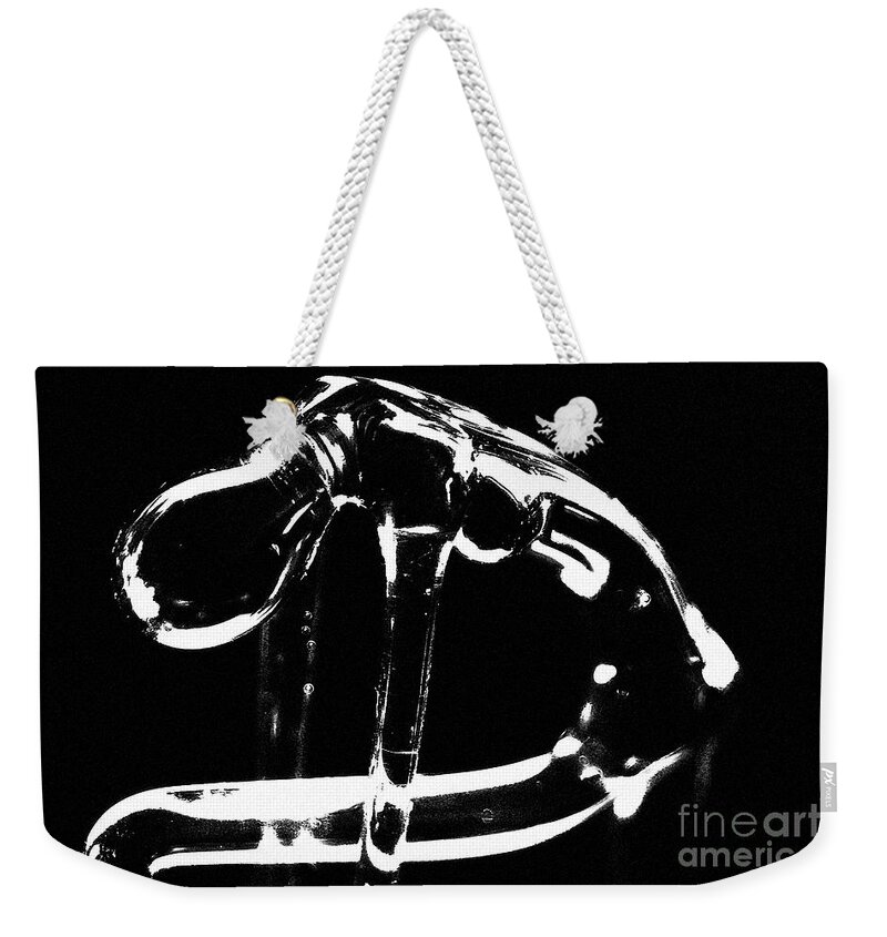 Black And White Weekender Tote Bag featuring the photograph Grace 2 #1 by Eileen Gayle