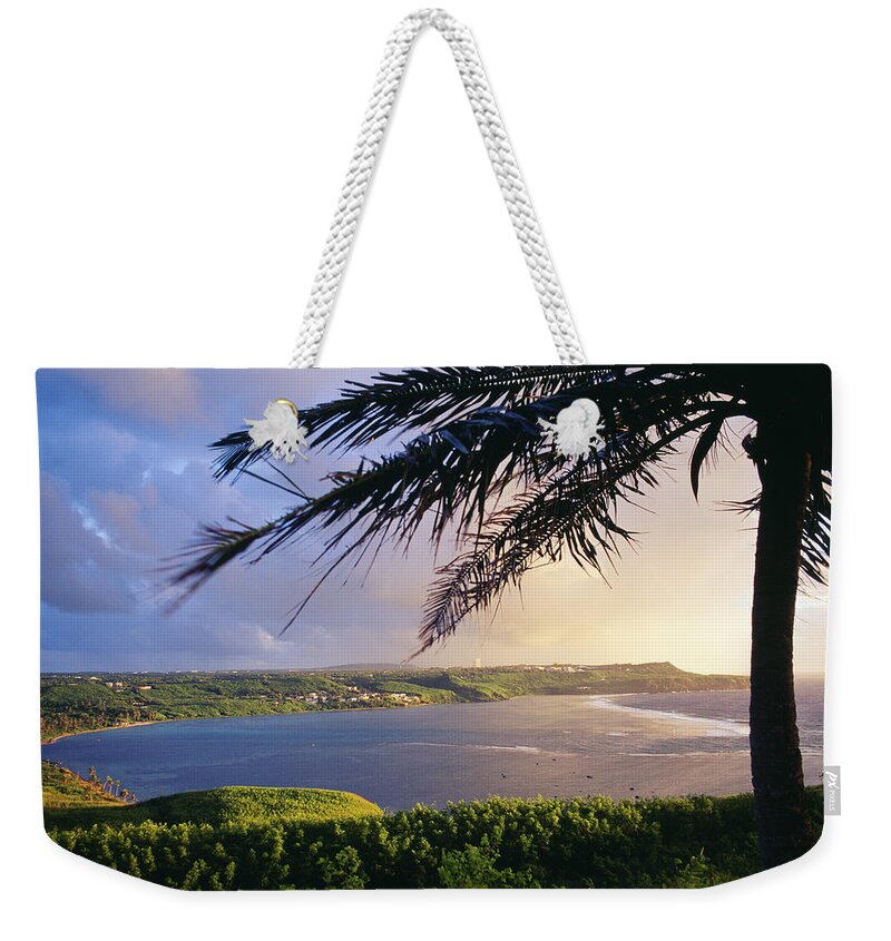 Bay Weekender Tote Bag featuring the photograph Guam, Pago Bay #1 by Greg Vaughn - Printscapes