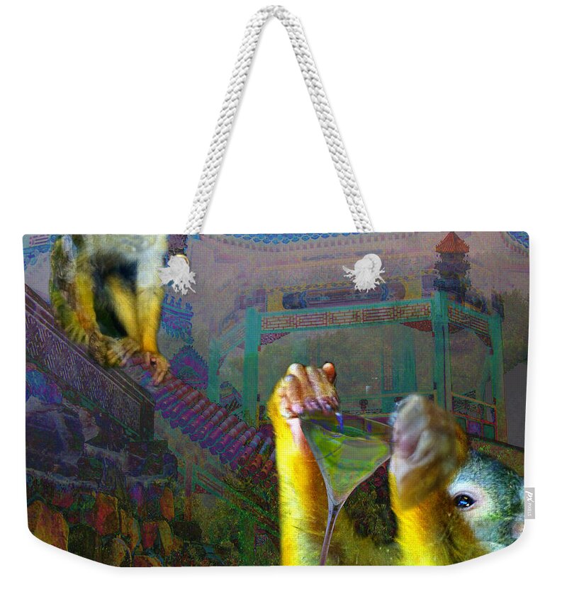 Monkey Weekender Tote Bag featuring the photograph Happy Chinese New Year #1 by LemonArt Photography